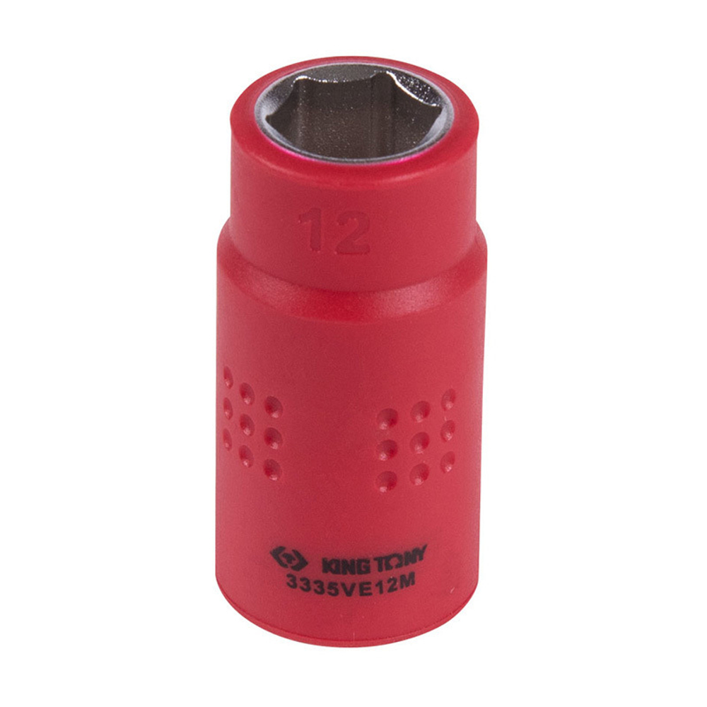 KING TONY (3335VE12M) Головка торцевая диэлектрическая шестигранная 3/8", 12 мм