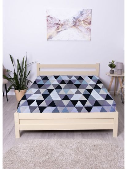 Простыня на резинке  Алекса,  90x200х30 см. , бязь  DOMTEKC