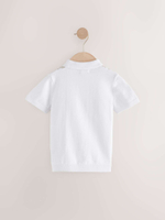 Поло с молнией для мальчика Next AA9-495, Белый