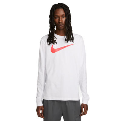 Мужская теннисная футболка теннисная Nike Sportswear Long-Sleeve T-Shirt - white