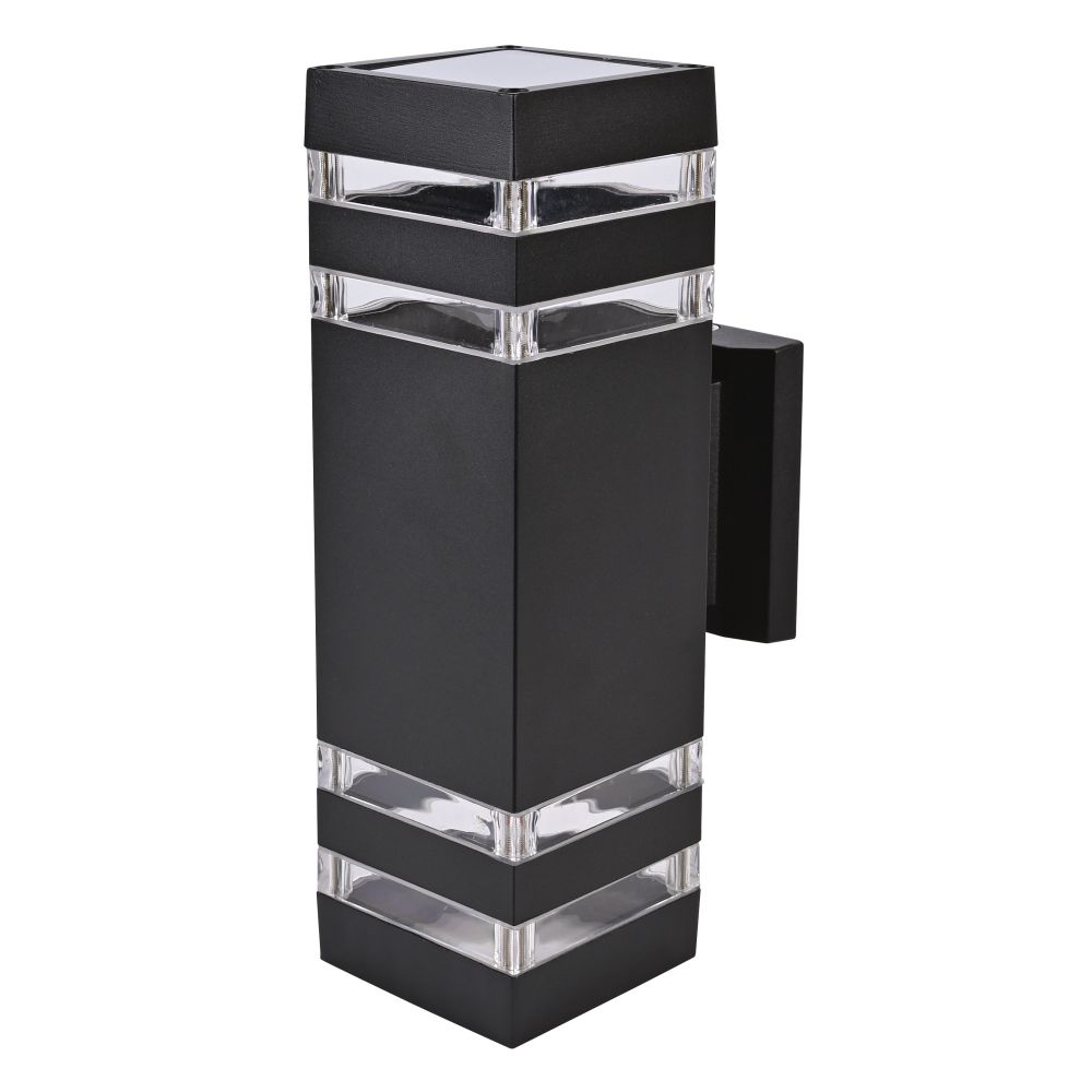 UUL-S24A 2x60W-E27 IP65 BLACK Светильник уличный. под две лампы Е27. Архитектурный накладной. Корпус черный. TM Uniel