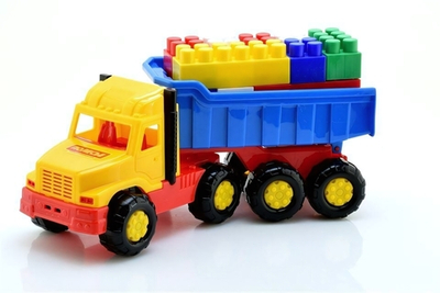 Набор №70 Самосвал "Фаворит"+ Конструктор "Строитель" 17эл. (Полесье)