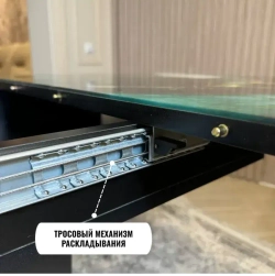 Кухонный стол раздвижной на одной ноге