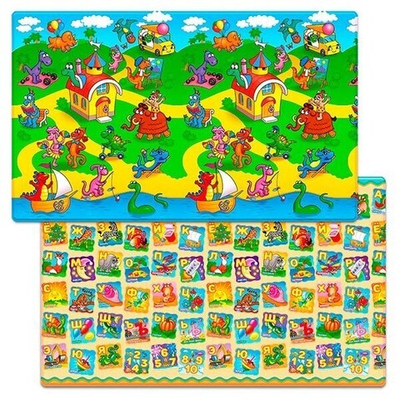 Коврик игровой детский двусторонний Funkids Medium-15  (2000х1400х15)  002