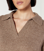 Хлопковый свитер Weekend MaxMara - коричневый(253661526)