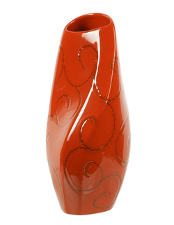 Элитная ваза декоративная Red Passion витая средняя от Sporvil