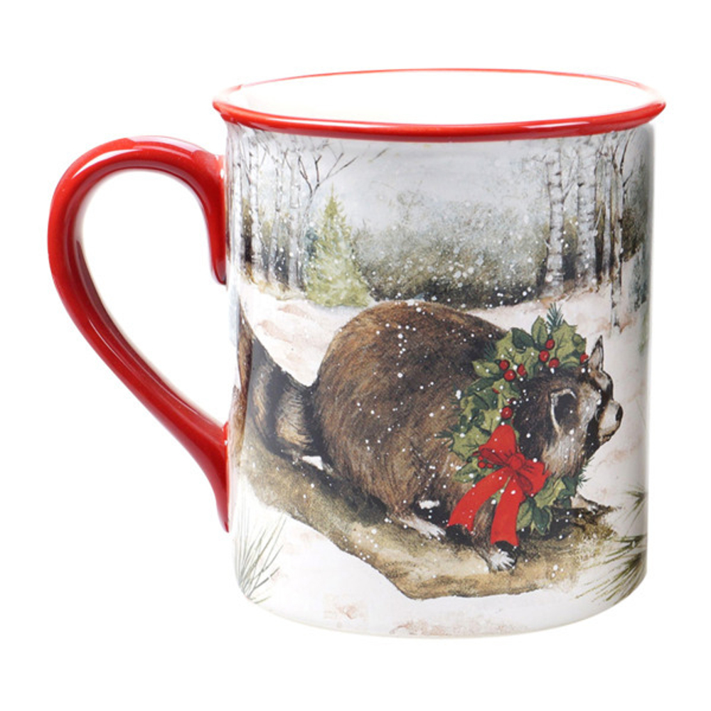 Кружка 470мл Certified Int. Зимний лес Барсук