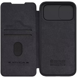 Кожаный чехол-книжка Nillkin Leather Qin Pro c защитой камеры для iPhone 15