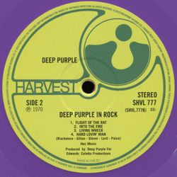 Deep Purple. In Rock (Limited. Purple vinyl) (LP) Лимитированное коллекционное издание на цветном виниле.