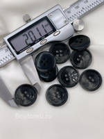 Пуговицы Арман. на прокол черные глянцевые с перламутром