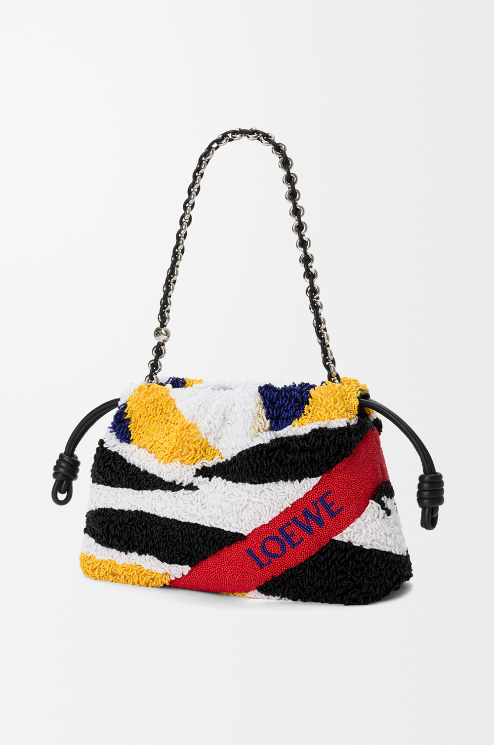 Loewe Средняя сумка Flamenco из вышитой кожи наппа, разноцветный