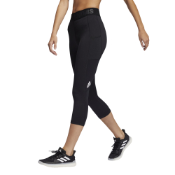 Женские теннисные брюки adidas 3/4 3 Bar Tight Women - Black