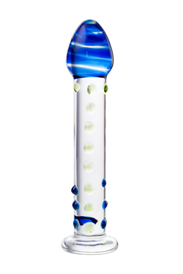 Нереалистичный фаллоимитатор Sexus Glass, стекло, прозрачный, 18 см (912007)