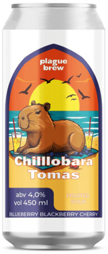 Пиво Плейг Чиллобара Томас / Plague Chilllobara Tomas 0.45 - банка