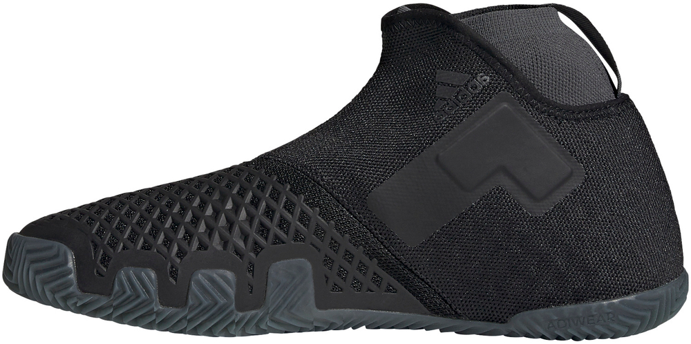 Женские Кроссовки теннисные Adidas Stycon Laceless W Clay - core black/night metallic/grey six