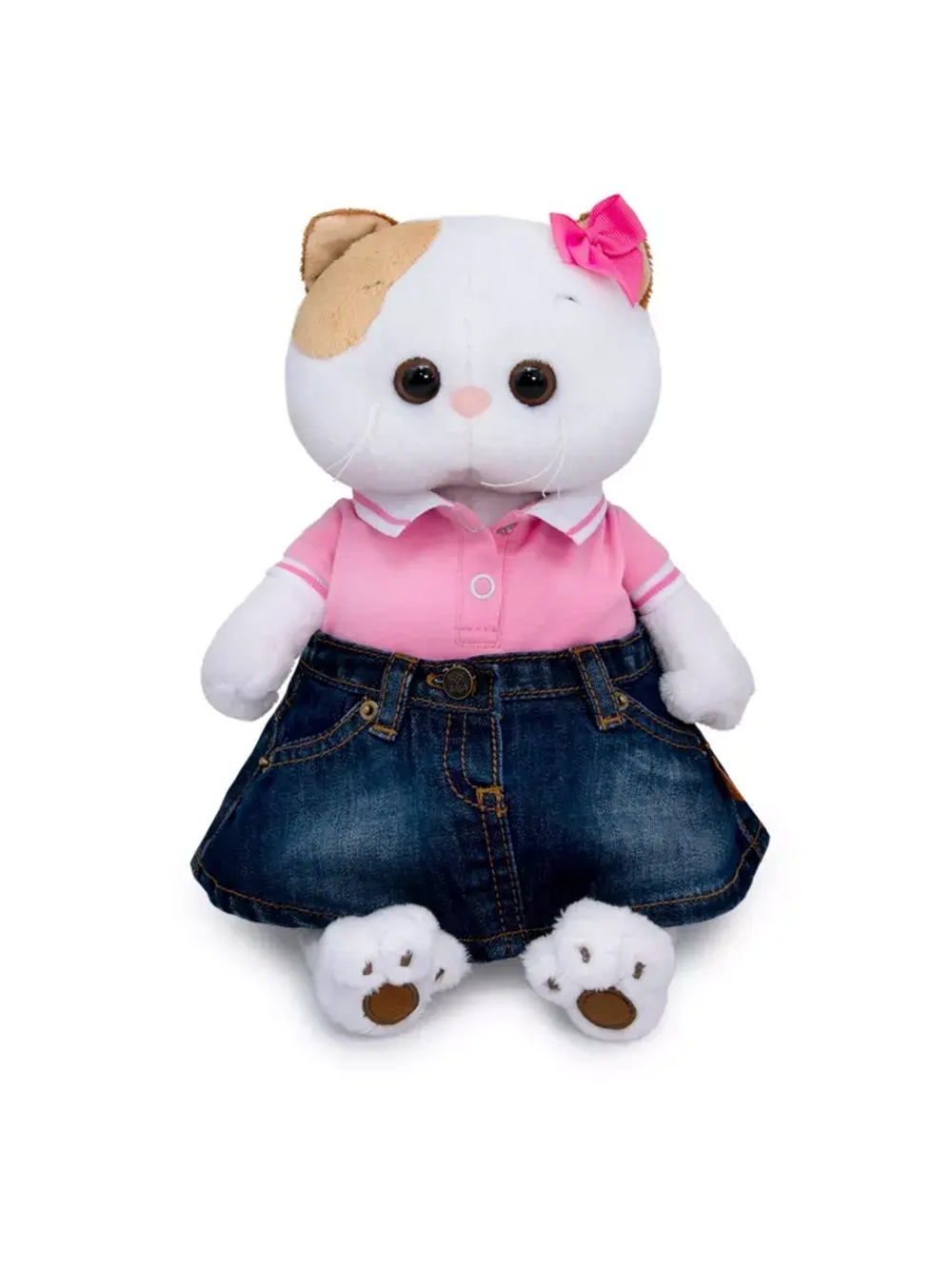 Мягкая игрушка Кошечка Ли Ли в юбке и футболке 24 см