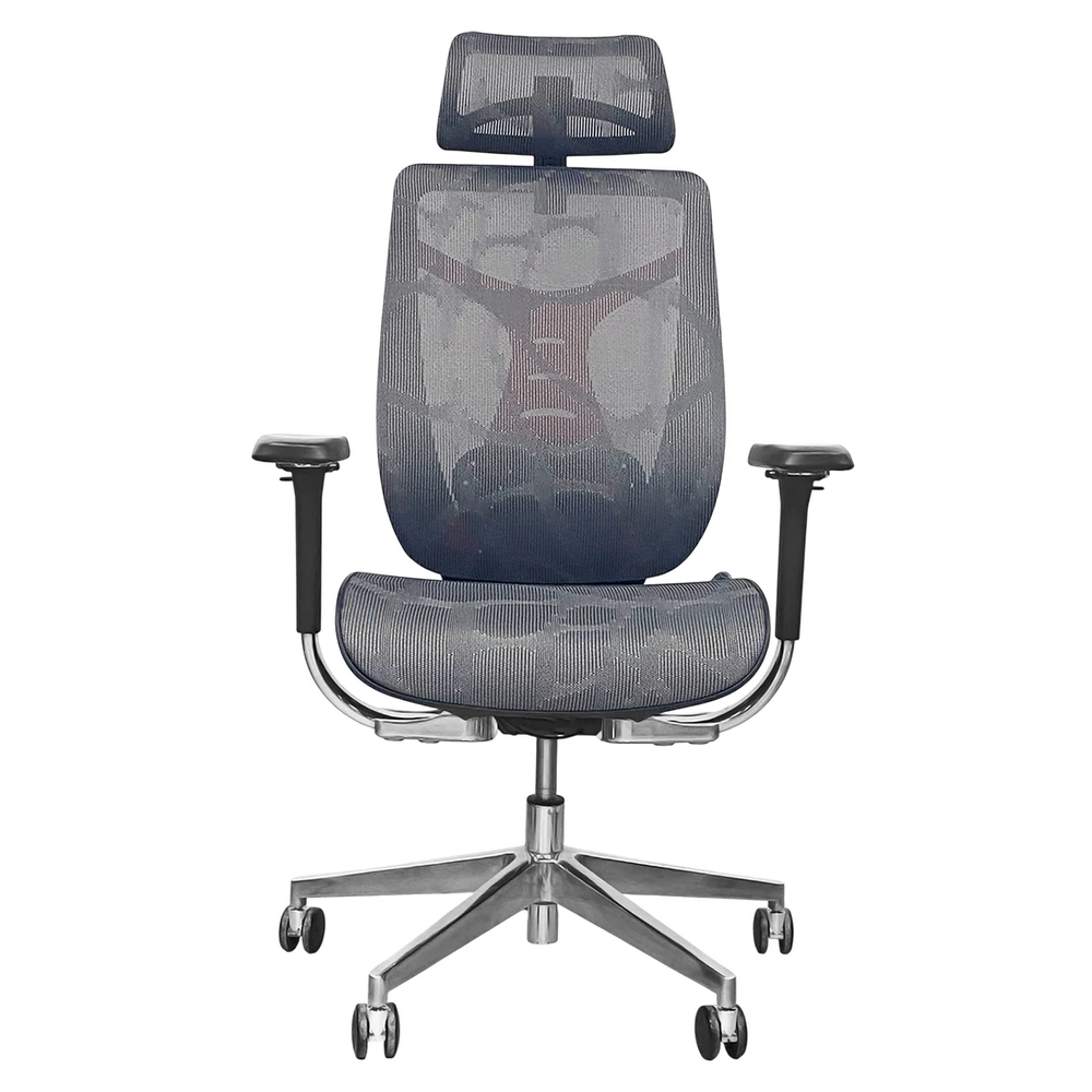 Кресло SitUp BARRACUDA Chrome (сетка Dark Gray/ткань Dark Gray)