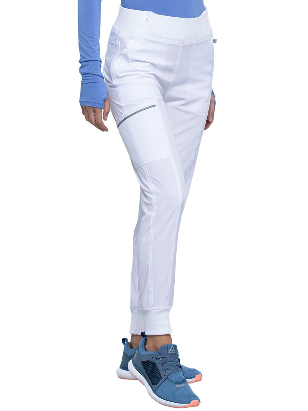 Брюки медицинские женские Cherokee CK110A с эластичным поясом, белый, 44