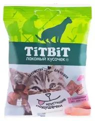Titbit Хрустящие подушечки для кошек с паштетом из лосося 30г