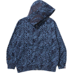 A Bathing Ape Bathing Ape Leopard Pattern Худи синий