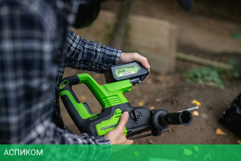 Перфоратор Greenworks GD24SDS2 (3803007UB)
