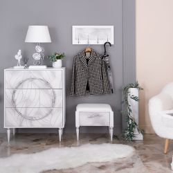 Банкетка Арт mini Айс Сильвер