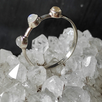 Кольцо ПАРАД ПЛАНЕТ-2, серебро/лунный камень