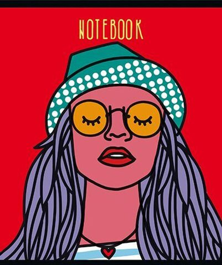 Тетрадь А5 48л кл. ПЗБМ "Лица" мат.лам., брайль