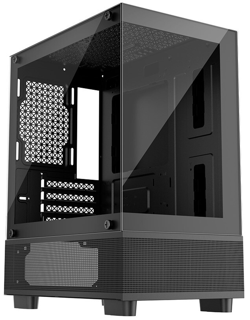 Корпус mATX 1STPLAYER Mi2-A-BK-2F1R-1F1