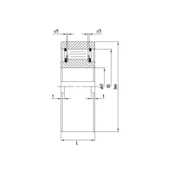 Обгонная муфта USNU40 (ASNU40) ISKRA