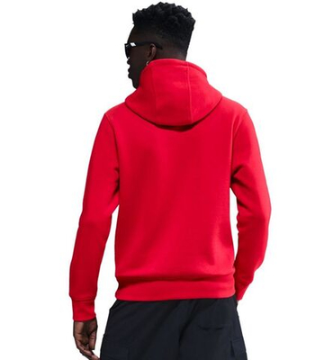 Мужская теннисная кофта Nike Club Fleece Pullover - university red/university red/white