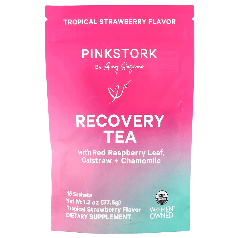 Pink Stork, Recovery Tea, тропическая клубника, 15 пакетиков, 37,5 г (1,3 унции)