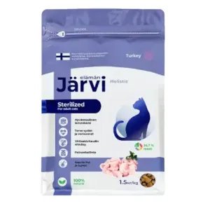 Сухой корм Jarvi для стерилизованных кошек и кастрированных котов, индейка