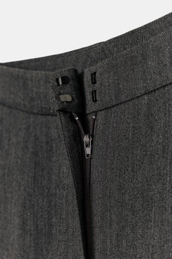 ZARA БРЮКИ-БАЛЛОНЫ СТРУКТУРНОЙ ТКАНИ — ZW COLLECTION, АНТРАЦИТОВО-СЕРЫЙ