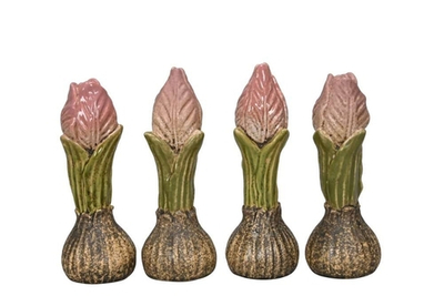 Декор "Тюльпан" большой розовый в ассортименте 5x5xH15см