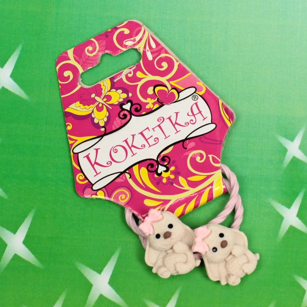 Резинки для волос детские 2шт «Кокетка - Baby style», милашки, d-3,5см
