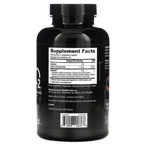 NutraBio, Peak O2`` 180 капсул