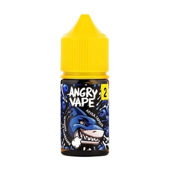 Жидкость Angry Vape Salt 2% 30 ml - Акула Гарпун (черника со сливками)
