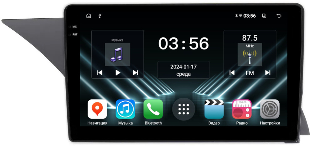 Магнитола Mercedes-Benz GLK X204 2008-2012 NTG 4.0 - FarCar DX9-9590F2 монитор 9.5" IPS на Android 13, 4+64Гб, CarPlay