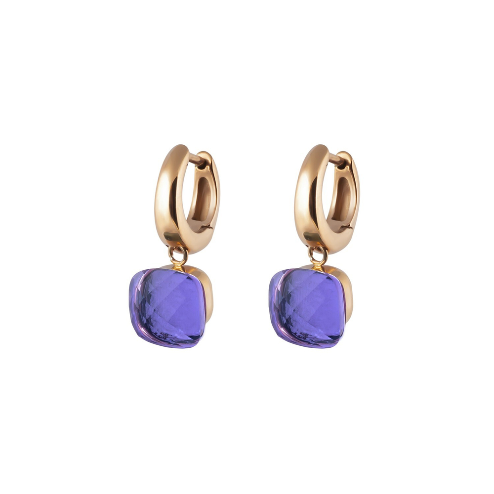 Серьги Qudo Firenze medium orchid 300338 V/RG