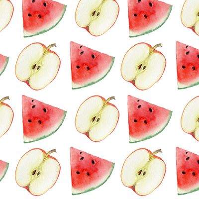 Фруктовый арбузный и яблочный