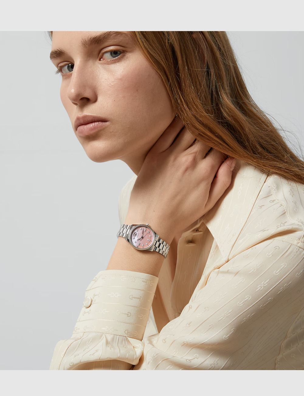 Gucci G-Timeless Watch "Rose Pearl"