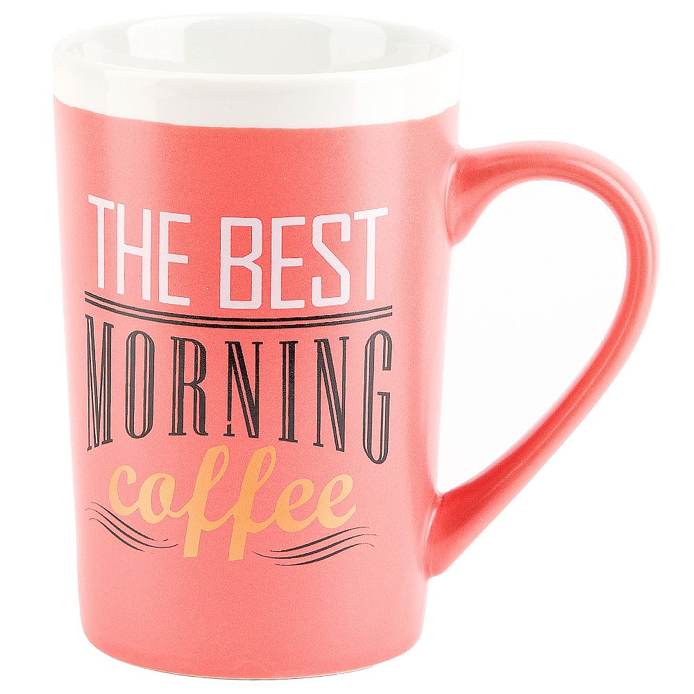 Кружка фарфоровая "Natural Coffee" v=400мл. (4вида) (min12) (транспортная упаковка)