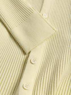 RESERVED Кардиган с воротником, свето-зеленый