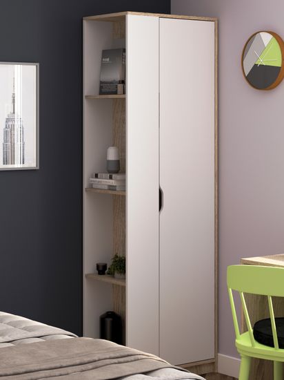 дуб сонома / белый