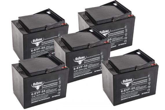 55 Ач AGM VRLA, 5 шт 6-EVF-55 (60V55A/H C3)