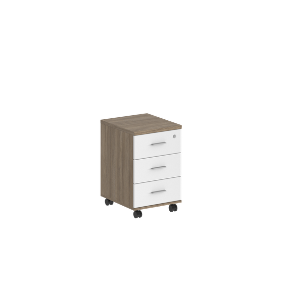 Тумба мобильная Сигма с 3 ящ. 404х460х619, с замком
