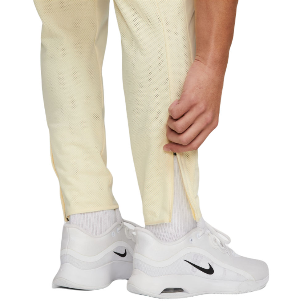 Мужские теннисные штаны Nike Court Advantage Trousers - alabaster/black