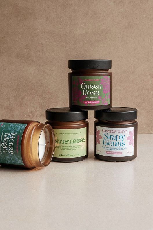 Ароматическая свеча, 180 мл / Lovely day