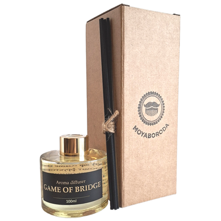 Ароматический диффузор MOYABORODA "GAME OF BRIDGE" (фруктовый Индийский чай, сквозь сигарный дым). (100мл)